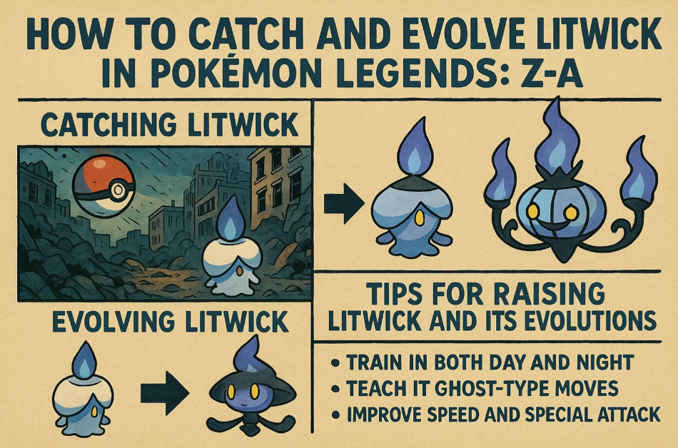 How to Catch and Evolve Litwick in Pokémon Legends: Z-A